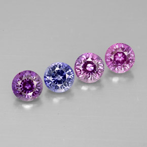 Achetez naturel ct multicolore saphir gems, coupe roude, en provenance tanzanie chez gemselect. en stock, livraison internationale!