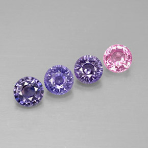 Achetez naturel ct multicolore saphir gems, coupe roude, en provenance tanzanie chez gemselect. en stock, livraison internationale!