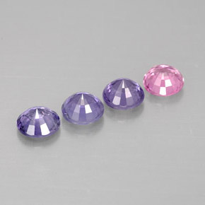 Achetez naturel ct multicolore saphir gems, coupe roude, en provenance tanzanie chez gemselect. en stock, livraison internationale!