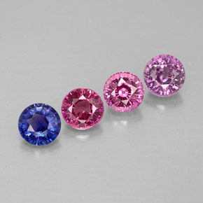 Achetez naturel ct multicolore saphir gems, coupe roude, en provenance tanzanie chez gemselect. en stock, livraison internationale!