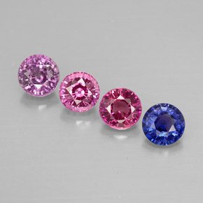 Achetez naturel ct multicolore saphir gems, coupe roude, en provenance tanzanie chez gemselect. en stock, livraison internationale!