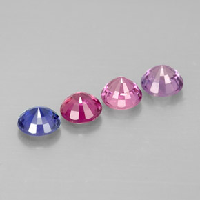 Achetez naturel ct multicolore saphir gems, coupe roude, en provenance tanzanie chez gemselect. en stock, livraison internationale!