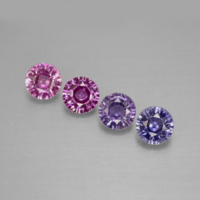 Achetez naturel ct multicolore saphir gems, coupe roude, en provenance tanzanie chez gemselect. en stock, livraison internationale!