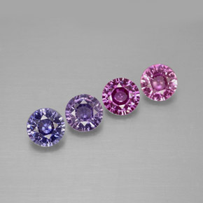 Achetez naturel ct multicolore saphir gems, coupe roude, en provenance tanzanie chez gemselect. en stock, livraison internationale!
