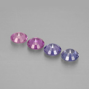 Achetez naturel ct multicolore saphir gems, coupe roude, en provenance tanzanie chez gemselect. en stock, livraison internationale!