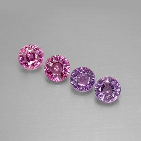 Achetez naturel ct multicolore saphir gems, coupe roude, en provenance tanzanie chez gemselect. en stock, livraison internationale!