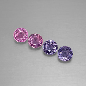 Achetez naturel ct multicolore saphir gems, coupe roude, en provenance tanzanie chez gemselect. en stock, livraison internationale!