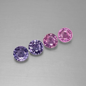 Achetez naturel ct multicolore saphir gems, coupe roude, en provenance tanzanie chez gemselect. en stock, livraison internationale!