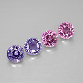 Achetez naturel ct multicolore saphir gems, coupe roude, en provenance tanzanie chez gemselect. en stock, livraison internationale!