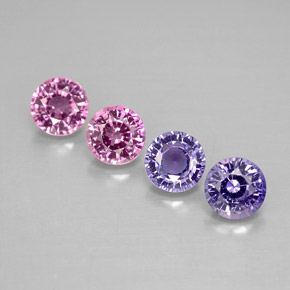 Achetez naturel ct multicolore saphir gems, coupe roude, en provenance tanzanie chez gemselect. en stock, livraison internationale!