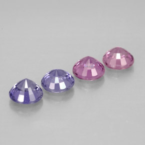 Achetez naturel ct multicolore saphir gems, coupe roude, en provenance tanzanie chez gemselect. en stock, livraison internationale!