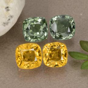 Achetez naturel 2,75ct multicolore saphir gems, coupe coussin, en provenance tanzanie chez gemselect. en stock, livraison internationale!