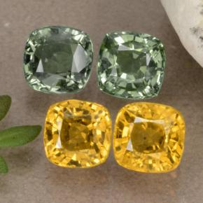 Achetez naturel 2,75ct multicolore saphir gems, coupe coussin, en provenance tanzanie chez gemselect. en stock, livraison internationale!
