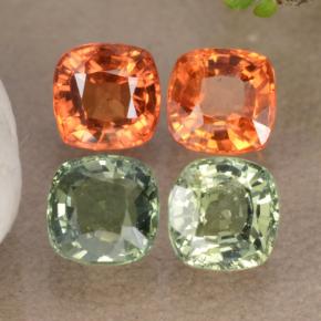 Achetez naturel 2,53ct multicolore saphir gems, coupe coussin, en provenance tanzanie chez gemselect. en stock, livraison internationale!