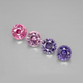 Achetez naturel ct multicolore saphir gems, coupe roude, en provenance tanzanie chez gemselect. en stock, livraison internationale!