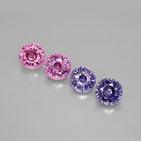 Achetez naturel ct multicolore saphir gems, coupe roude, en provenance tanzanie chez gemselect. en stock, livraison internationale!
