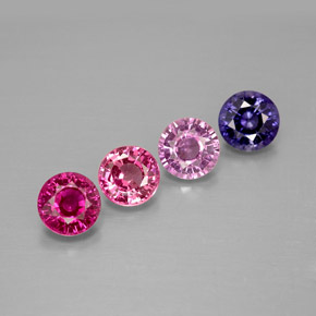 Achetez naturel ct multicolore saphir gems, coupe roude, en provenance tanzanie chez gemselect. en stock, livraison internationale!