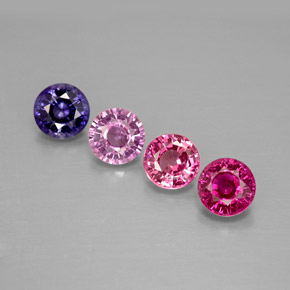 Achetez naturel ct multicolore saphir gems, coupe roude, en provenance tanzanie chez gemselect. en stock, livraison internationale!