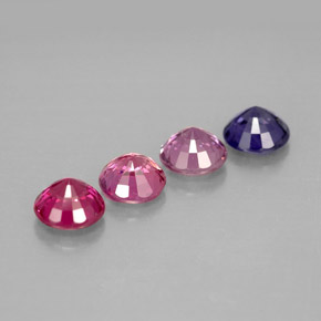 Achetez naturel ct multicolore saphir gems, coupe roude, en provenance tanzanie chez gemselect. en stock, livraison internationale!