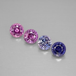 Achetez naturel ct multicolore saphir gems, coupe roude, en provenance tanzanie chez gemselect. en stock, livraison internationale!