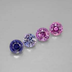 Achetez naturel ct multicolore saphir gems, coupe roude, en provenance tanzanie chez gemselect. en stock, livraison internationale!
