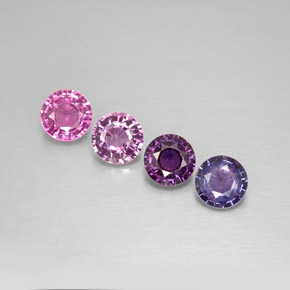 Achetez naturel ct multicolore saphir gems, coupe roude, en provenance tanzanie chez gemselect. en stock, livraison internationale!