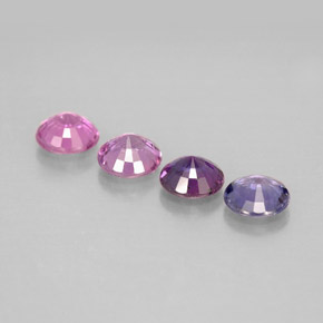 Achetez naturel ct multicolore saphir gems, coupe roude, en provenance tanzanie chez gemselect. en stock, livraison internationale!