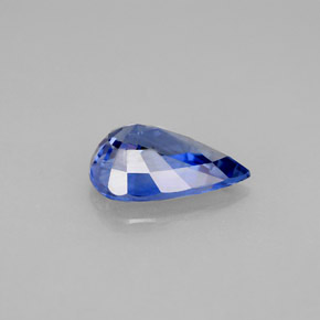 Saphir bleue naturelle en forme de poire, 2,29 ct, VVS