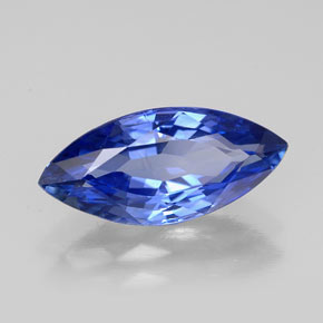 Saphir bleue naturelle marquise, 2,73 ct, VVS