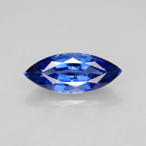 Saphir bleue naturelle marquise, 2,69 ct, VVS