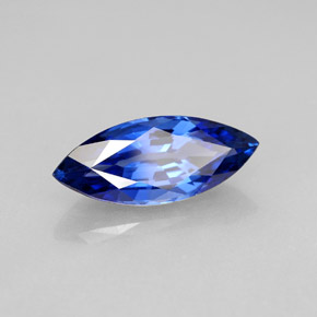 Saphir bleue naturelle marquise, 2,69 ct, VVS
