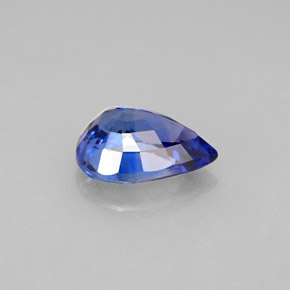 Saphir bleue naturelle en forme de poire, 1,99 ct, VVS-VS