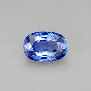 Saphir bleue naturelle coupe ovale, 2,15 ct, VVS-VS
