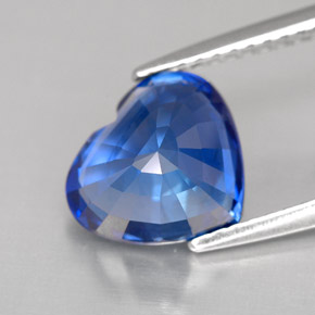 Saphir bleue naturelle forme de coeur, 3,03 ct, VVS-VS