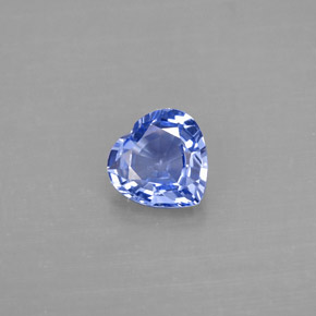 Saphir bleue naturelle forme de coeur, 1,17 ct, VVS