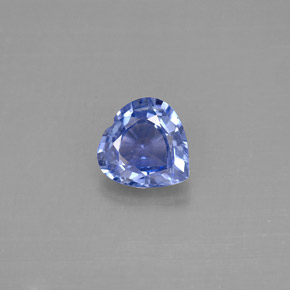 Saphir bleue naturelle forme de coeur, 1,18 ct, VVS-VS