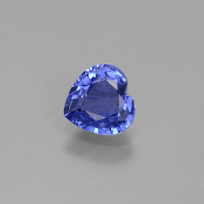 Saphir bleue naturelle forme de coeur, 1,06 ct, VS