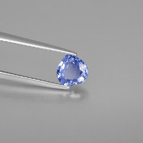 Saphir bleue naturelle forme de coeur, 1,21 ct, VVS-VS