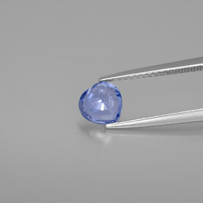 Saphir bleue naturelle forme de coeur, 1,21 ct, VVS-VS