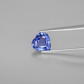 Saphir bleue naturelle forme de coeur, 1,21 ct, VVS-VS