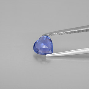 Saphir bleue naturelle forme de coeur, 1,21 ct, VVS-VS