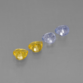 Achetez naturel ct multicolore saphir gems, forme de coeur, en provenance sri lanka (ceylan) chez gemselect. en stock, livraison internationale!