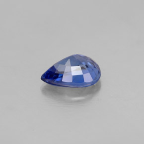 Saphir bleue naturelle en forme de poire, 0,97 ct, VVS