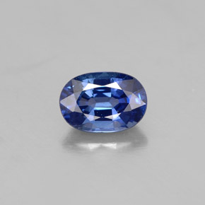 Saphir bleue naturelle coupe ovale, 1,07 ct, VVS