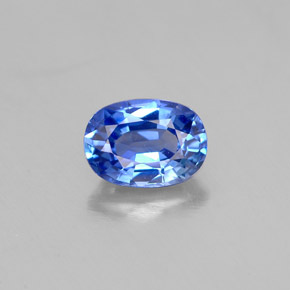 Saphir bleue naturelle coupe ovale, 1,17 ct, VVS