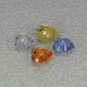 Achetez naturel 1,35ct multicolore saphir gems, forme de coeur, en provenance sri lanka chez gemselect. en stock, livraison internationale!