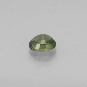 Saphir vert naturelle coupe ovale, 0,94 ct, VS