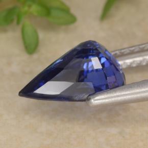 Saphir bleue naturelle en forme de poire, 1,94 ct, VS