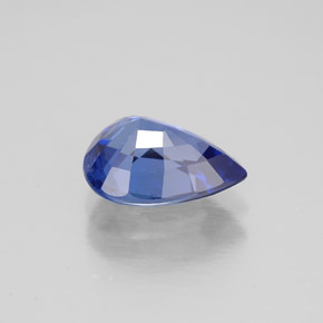 Saphir bleue naturelle en forme de poire, 2,11 ct, VS-SI