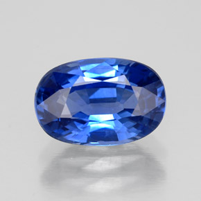 Saphir bleue naturelle coupe ovale, 2,02 ct, VVS-VS